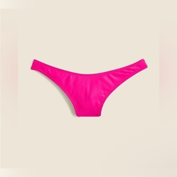 NWT J. Crew Large Fuchsia Pink High-Leg Bikini Bottom - Picture 3 of 3